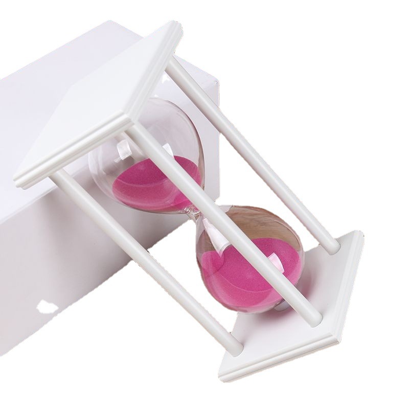 礼品15/30/60分钟四柱沙漏计时器创意家居装饰品客厅酒柜小摆件