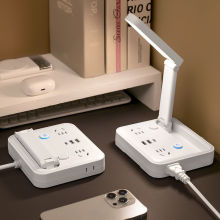 智能无线充电夜灯插座多功能多孔转换器带USB充电带线排插接线板