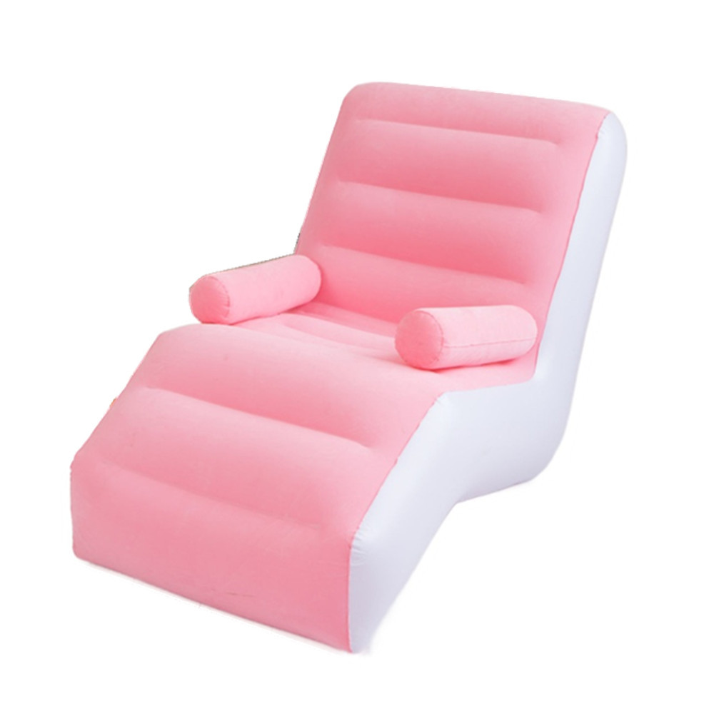 New S-Shaped Inflatable Lounger Ergonomic Lounge Bed Recliner Portable Storage Air Chair Cross-Border Wholesale