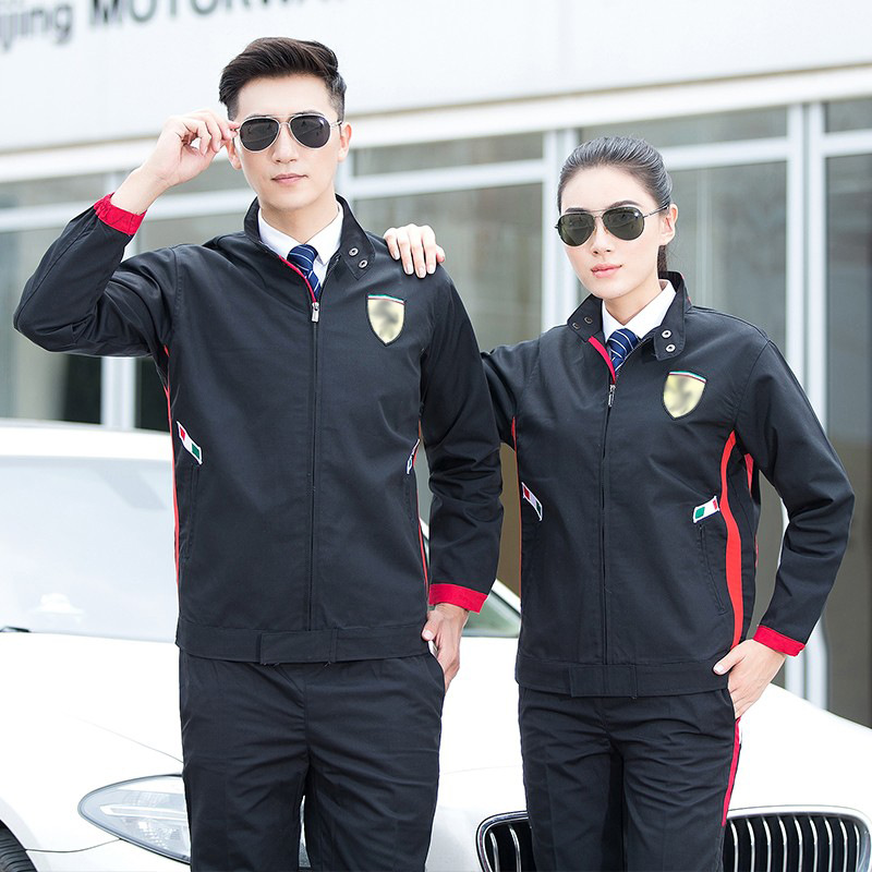 秋冬季工作服套装男汽车4s店美容售后维修工装耐磨劳保服汽修厂服