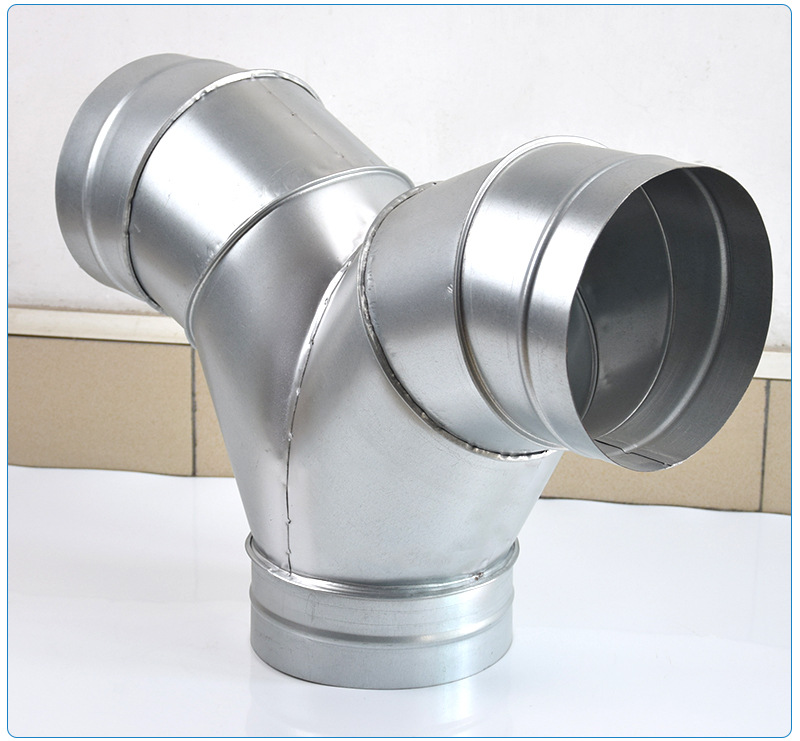 rt3-t1牛角三通大口径不锈钢螺旋风管工业除尘器管道异形三通定制