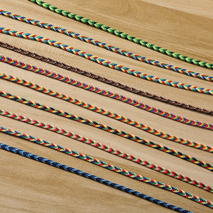 源头厂家合股五色线手工编织绳端午节香包五色绳批发定制