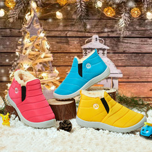 外贸冬季新款童鞋儿童棉鞋加绒加厚时尚保暖儿童雪地靴雪地棉靴子