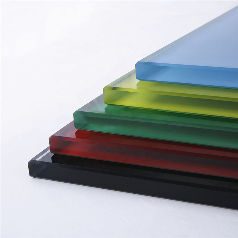 聚晶烤漆玻璃彩釉喷漆聚晶建筑装饰艺术玻璃深加工烤漆玻璃定制