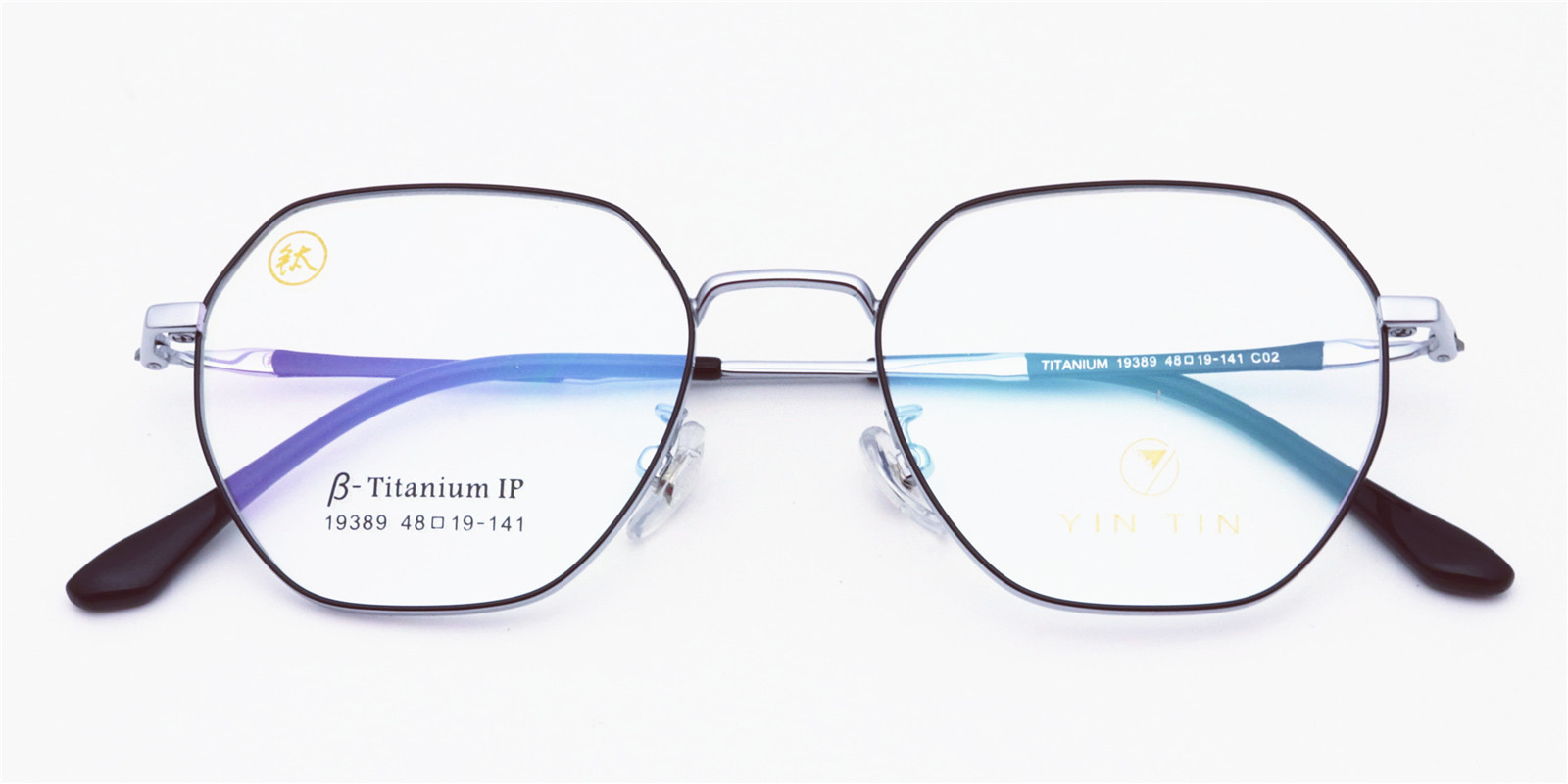 新款β钛配镜多边形平光镜男女小号宽边眼镜框b钛光学眼镜架