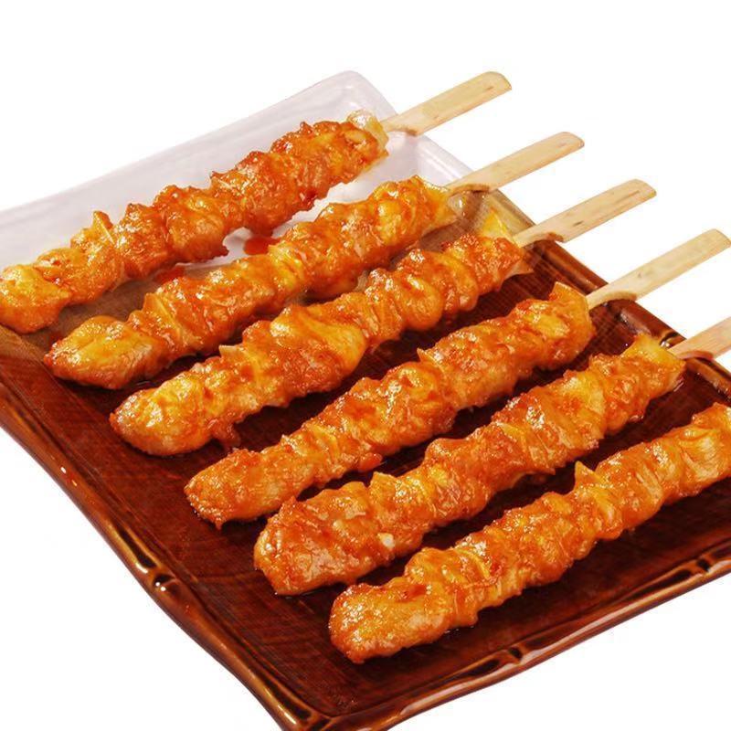 骨肉相连批发烧烤材料30串炸串半成品冷冻油炸鸡肉小吃串串鸡柳条