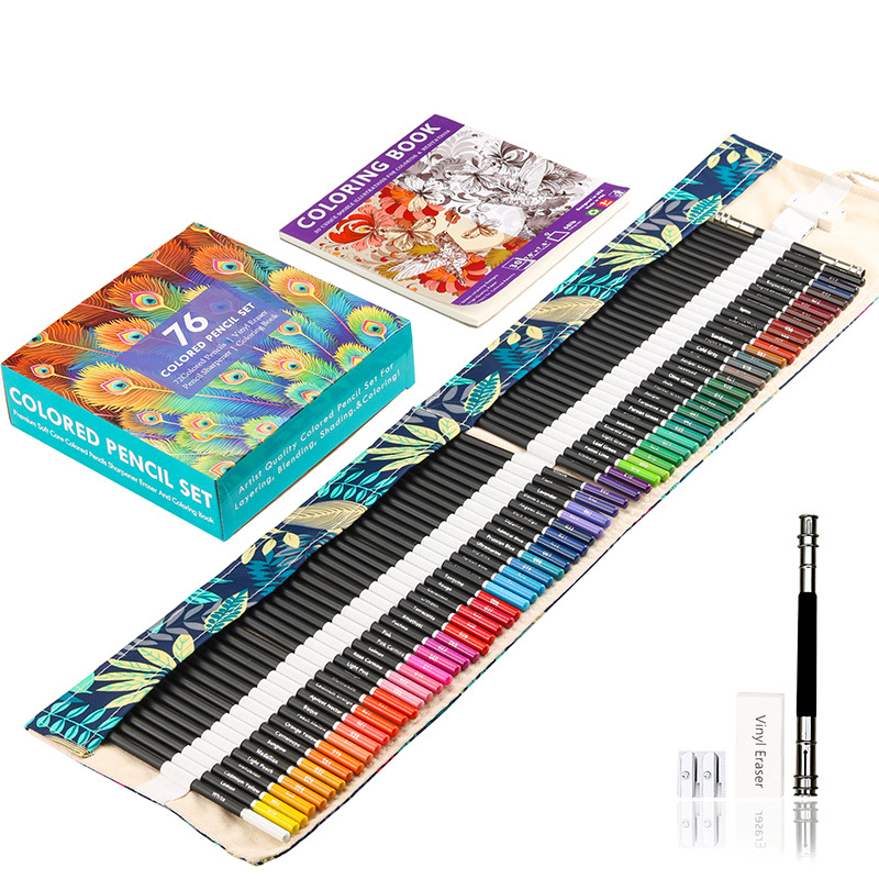 Factory Direct Sales 72 Color Lead Suit Drawing Pencil Hand Painted Graffiti Colored Pencil Coloring Book Pencil Suit