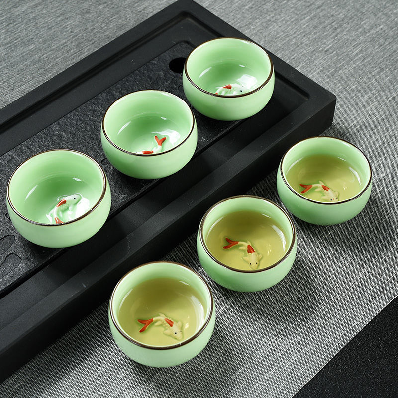 喝茶的茶杯创意陶瓷套装家用个人品茗杯窑变功夫茶具杯子茶碗个性