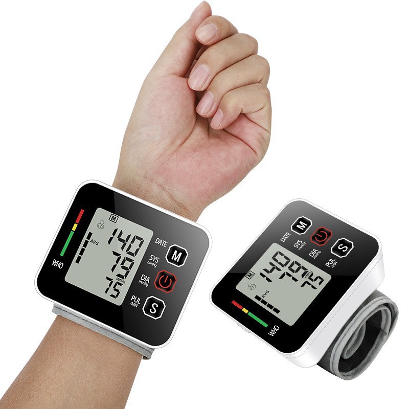 Wrist Sphygmomanometer Charging Touch Screen Electronic Sphygmomanometer Russian Press English Spanish Portuguese Vietnamese