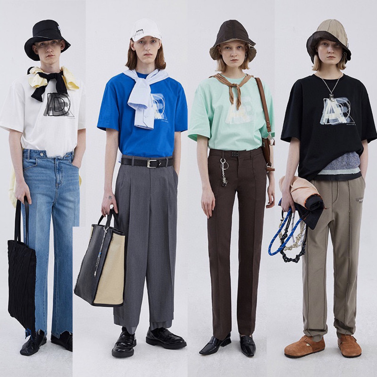 韩单ad棉质重叠刺绣印花潮牌情侣款t恤 新款短袖