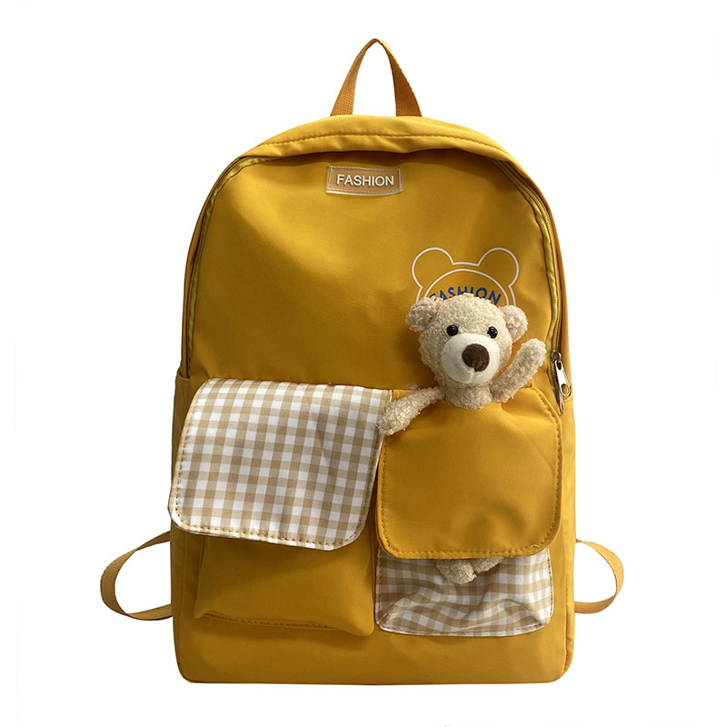 Autumn and Winter New Bear Style Backpack Outdoor Casual Cute Children Backpack Primary School Student Class Schoolbag