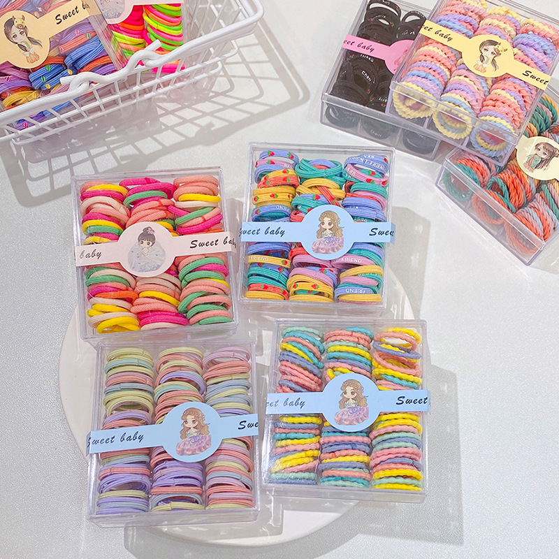 Baby Rubber Band Does Not Hurt Hair Small Size Hair Rope Hair Accessories Hair Ring Good Elasticity Children Headwear Baby Girl Head Rope