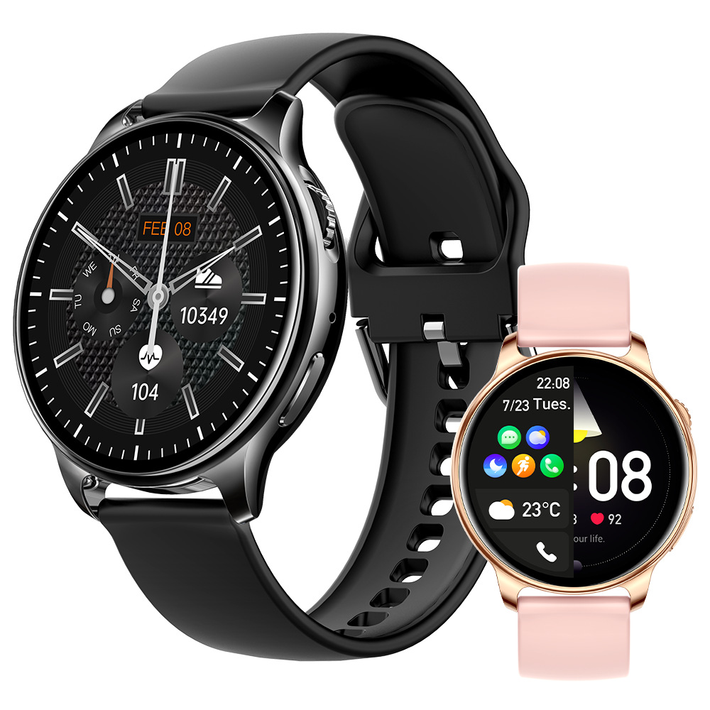 y22智能手表 新款圆屏蓝牙通话体温心率血压监测运动手环