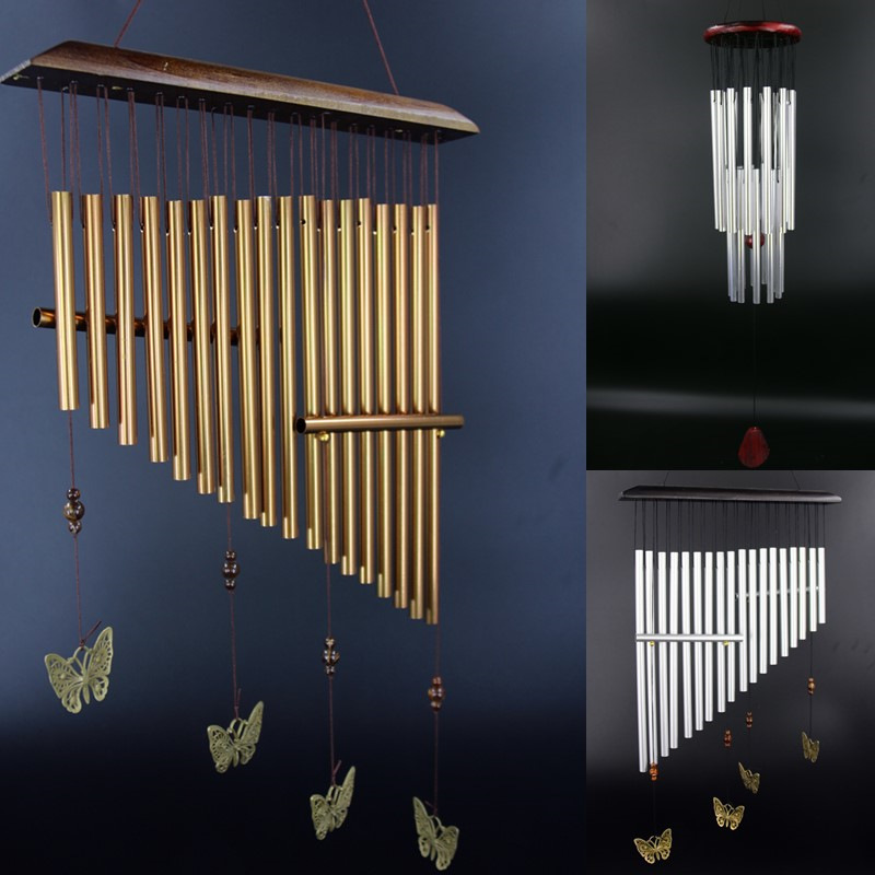 金属磨砂铝管调音大风铃 欧美热销款 挂饰工艺礼物 家居店铺装饰