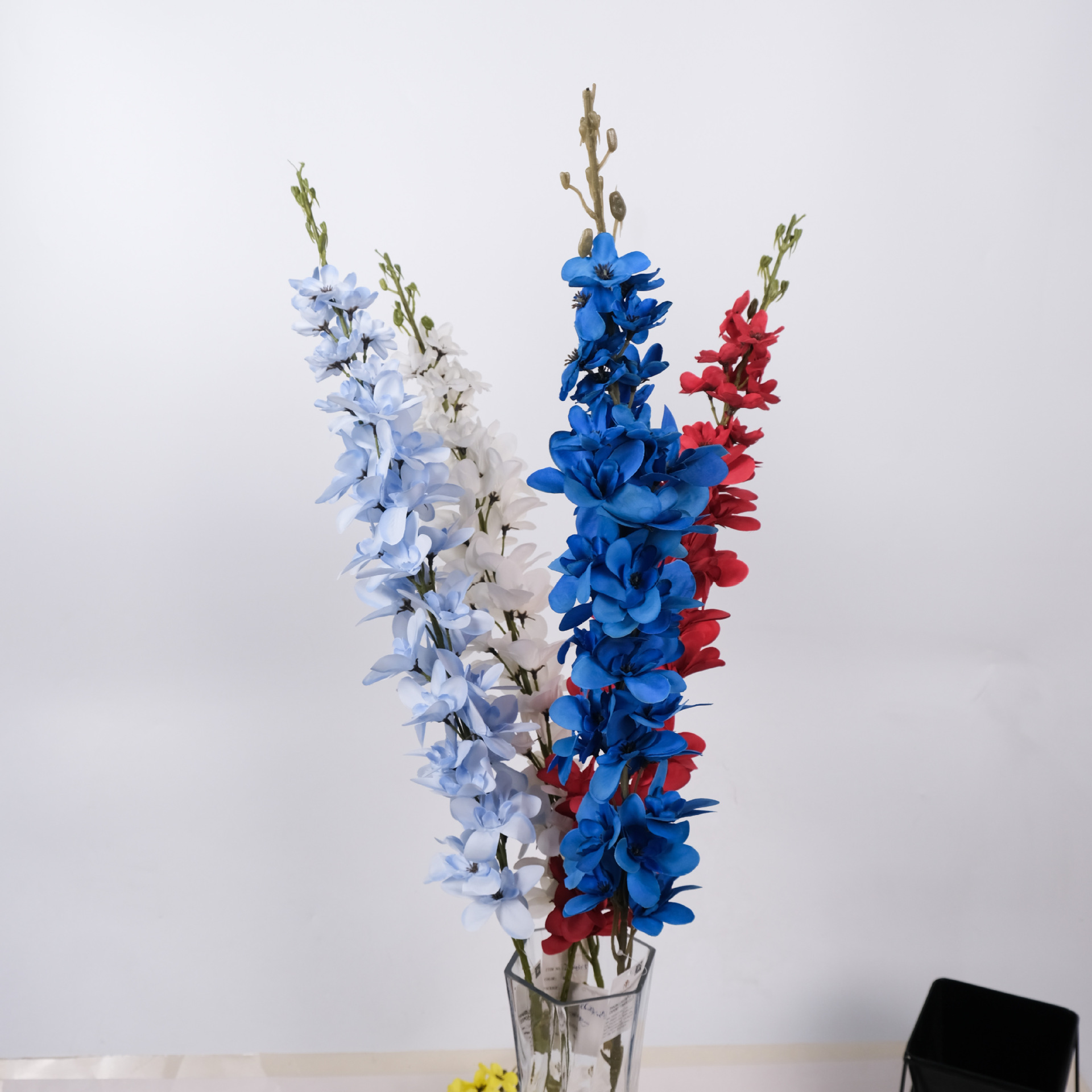 1米2大飞燕 超大枝千代兰仿真花 婚庆线条单支紫罗兰风信子假花