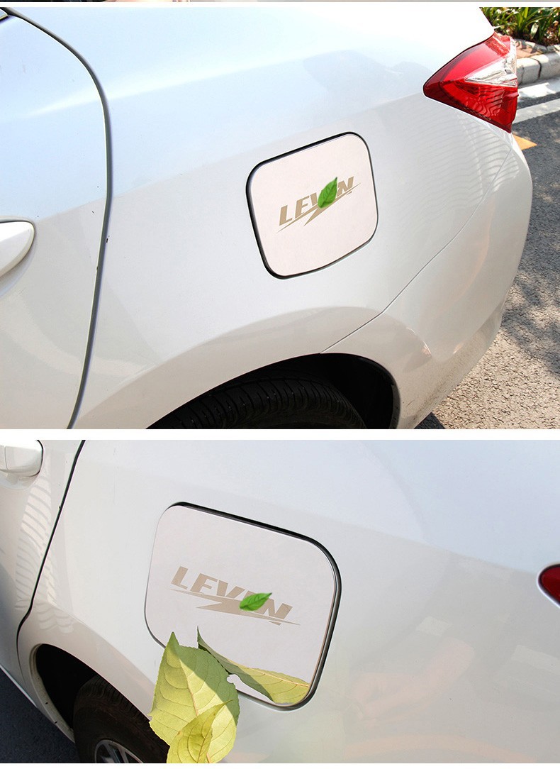 【不锈钢油箱盖】黑钛款,14-18款卡/雷凌双擎油箱盖贴【宝蓝款】1件