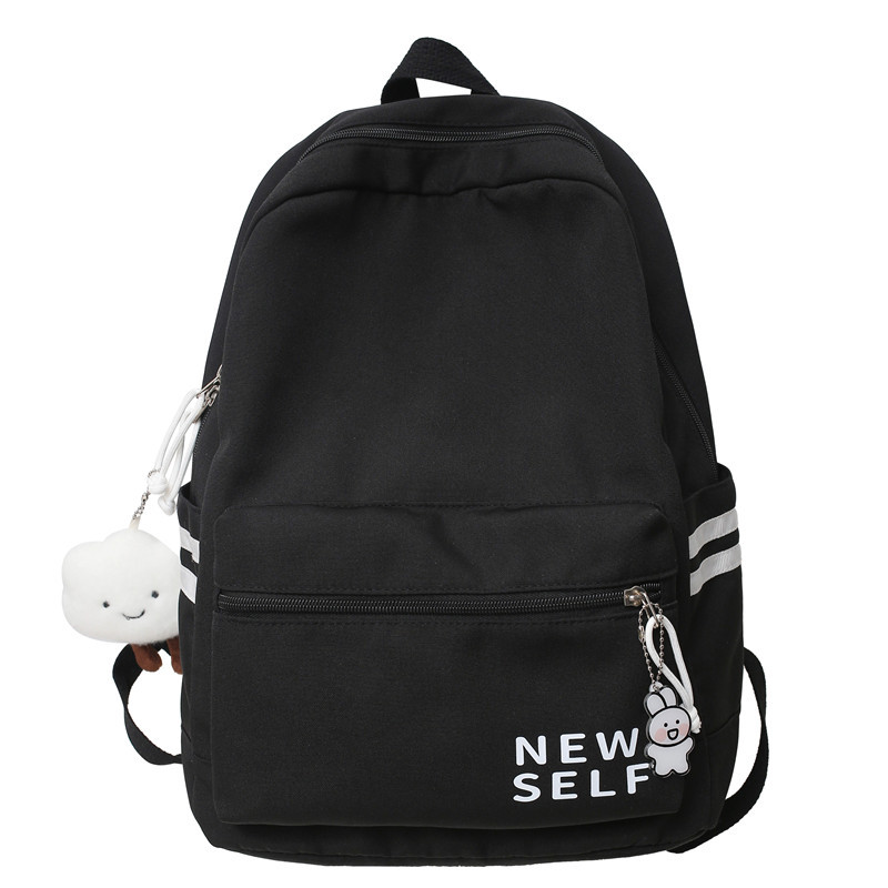 School Season Ins College Students' Backpack Female Korean High School Student Schoolbag Female College Style Mori Style Simple Backpack