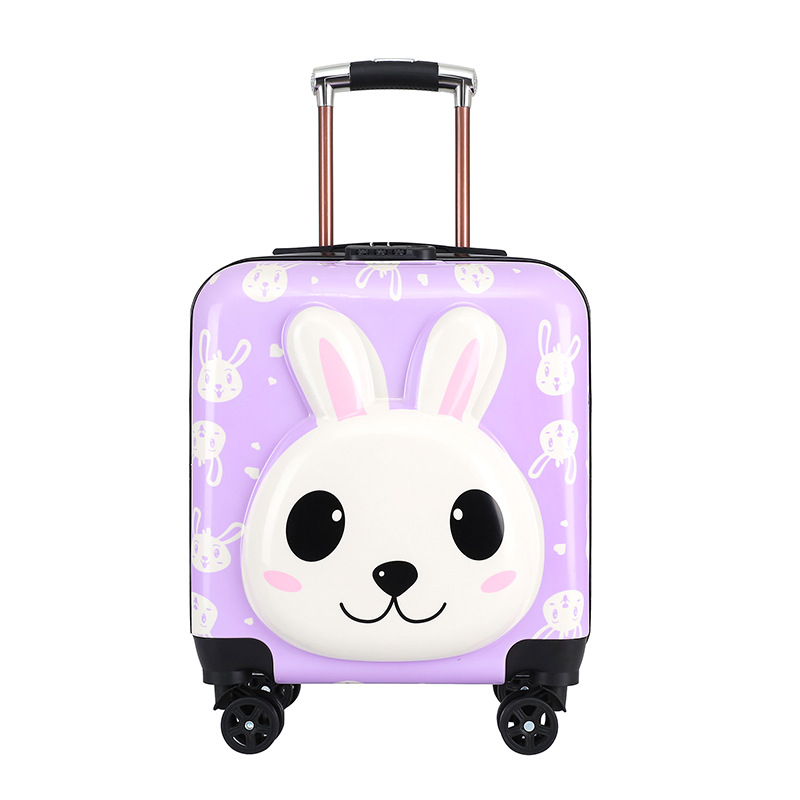 Children's Trolley Case 3d Cartoon Luggage New Cute Universal Wheel Gift Printed Logo18-Inch Boarding Bag