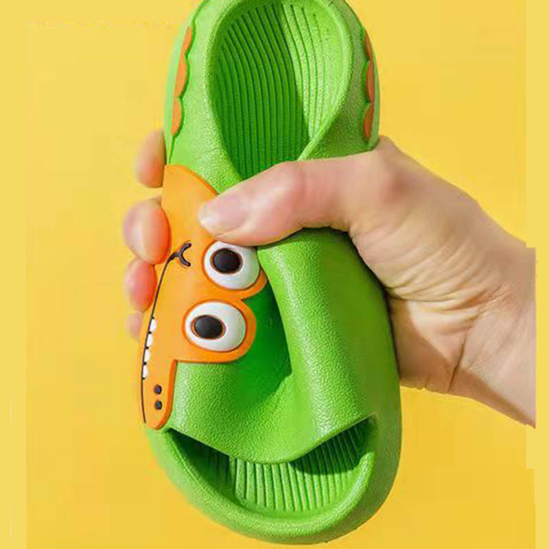 Children's Slippers Summer New Cartoon Dinosaur Cute Baby Non-Slip Bathroom Slippers Boys Girls' Slipper