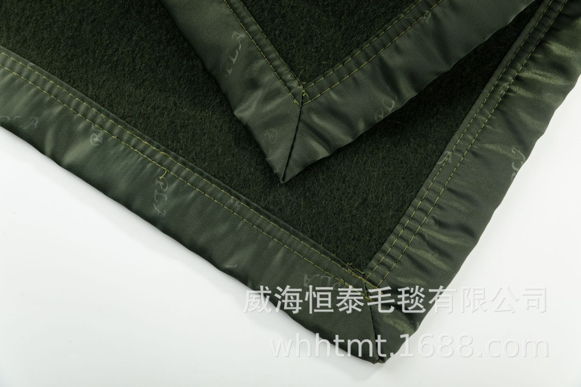 [Factory in Stock Wholesale] Woolen Blanket Military Blanket Outdoor Camping Warm Thickened Mattress Cover Blanket 30 Wool Army Green
