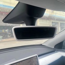 适用于特斯拉model3/Y硅胶内视镜保护套防护框专用改装丫内饰配件