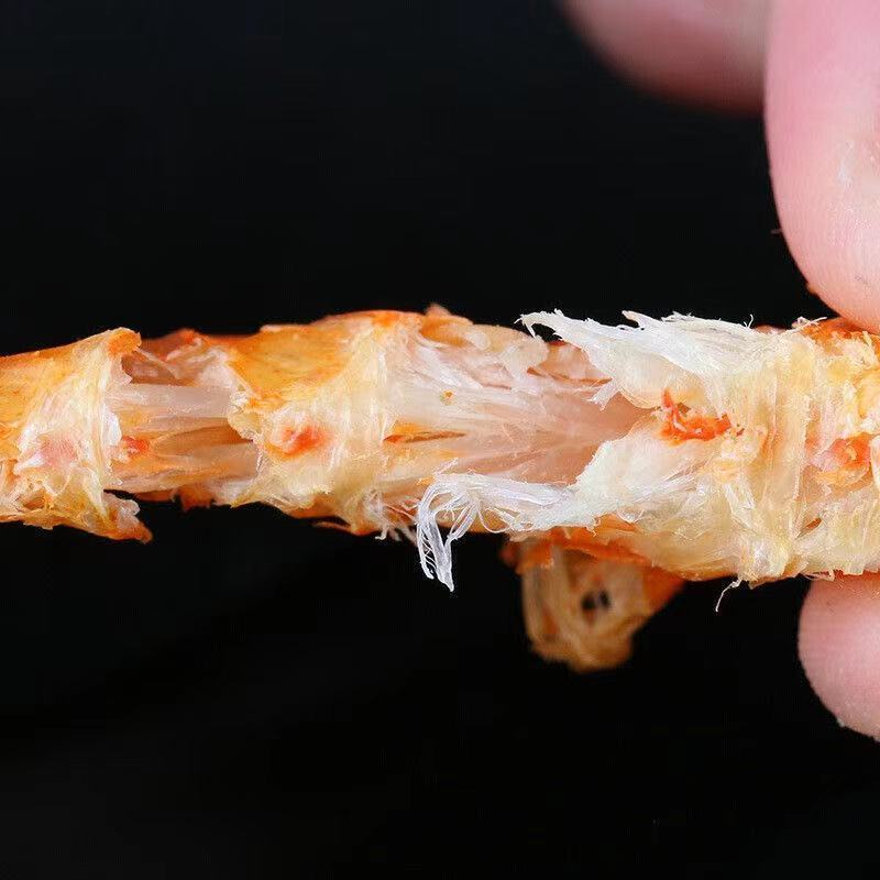 新品特大九节虾虾干大号烤竹节虾即食斑节虾对干虾海烤虾海鲜干货