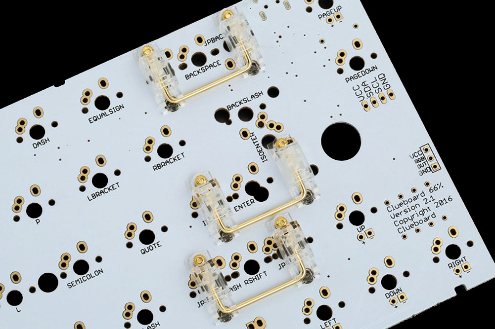 镀金钢丝pcb透明卫星轴空格平衡杆机械键盘改装螺丝卫星轴
