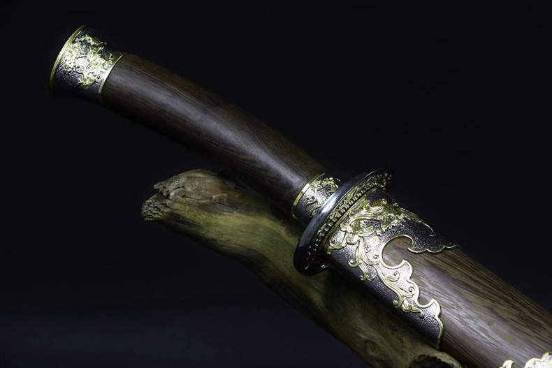 龙泉周匠刀剑宝剑凤凰绣春刀明清长刀花纹钢冷兵器影视武术未开刃