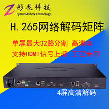 监控服务器主机高清视频监控器H265网络数字矩阵处理器