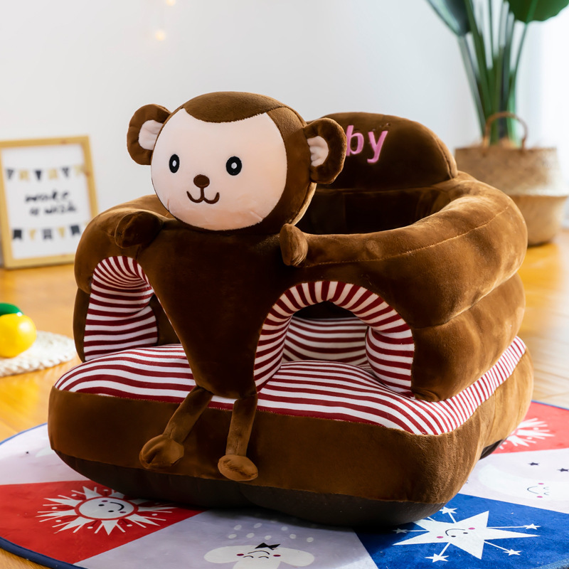 Factory Wholesale Toddler Anti-Fall Cartoon Couch Baby Learning to Sit Artifact plus-Sized Thickening Tatami Cross-Border Direct Supply