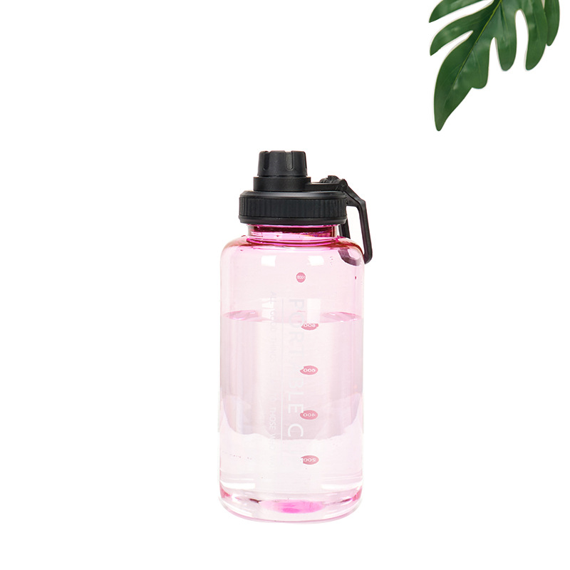 New Simple Plastic Cup Direct Drinking Cup Outdoor Portable Transparent Sports Water Cup Mountaineering Kettle Space Pot Wholesale