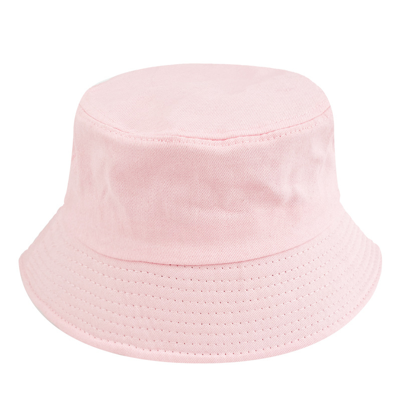 Light Board Bucket Hat Bucket Hat Embroidered Logo Printing Fishing Hat Women's Cotton Sunscreen Sun-Shade Fisherman Hat Bucket Hat Wholesale