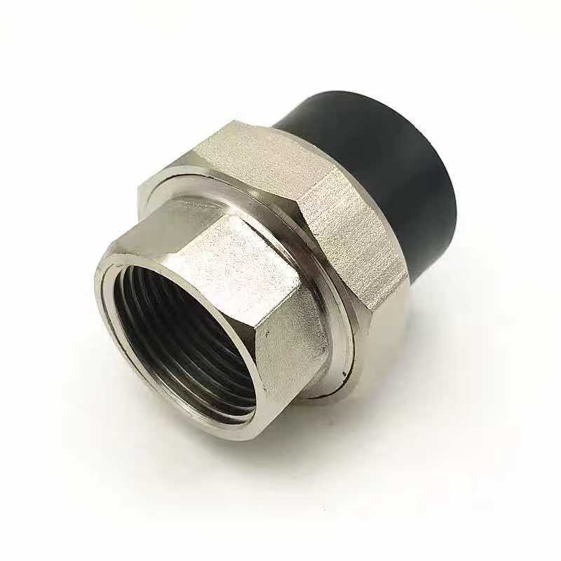 hdpe内外牙铜活接,pe内丝活接,pe内牙铁活接,内活接,外活接