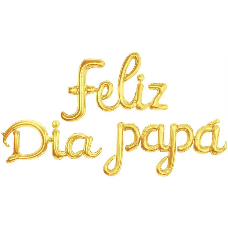 Feliz Dia Papáspanish Father's Day Aluminum Foil Balloon Set Cross-Border Export Exclusive with Packaging