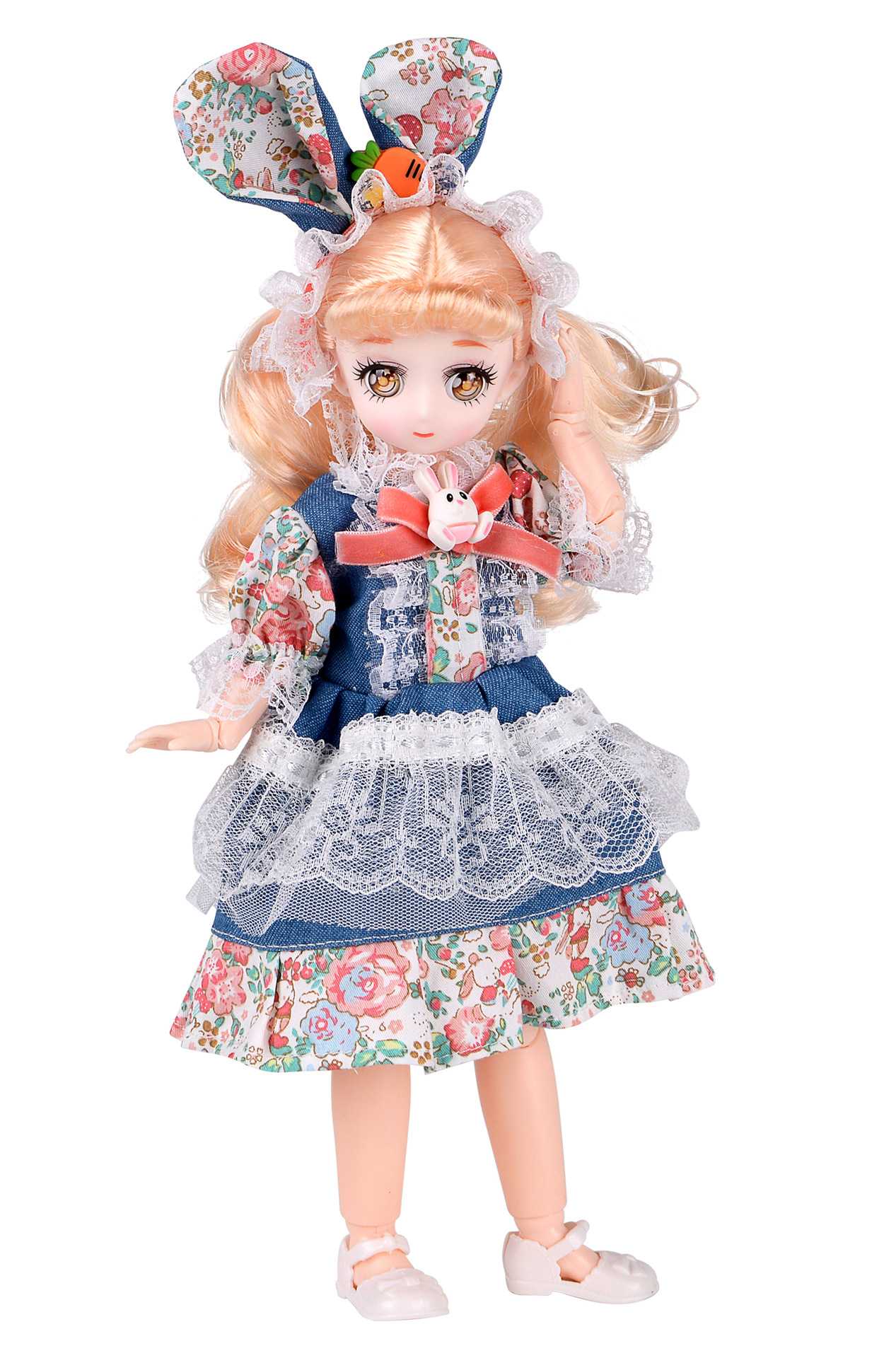 5D Eye Multi-Joint 6 Points BJD Doll Princess 30cm Two-Dimensional Doll Clothes Girls Playing House Toy