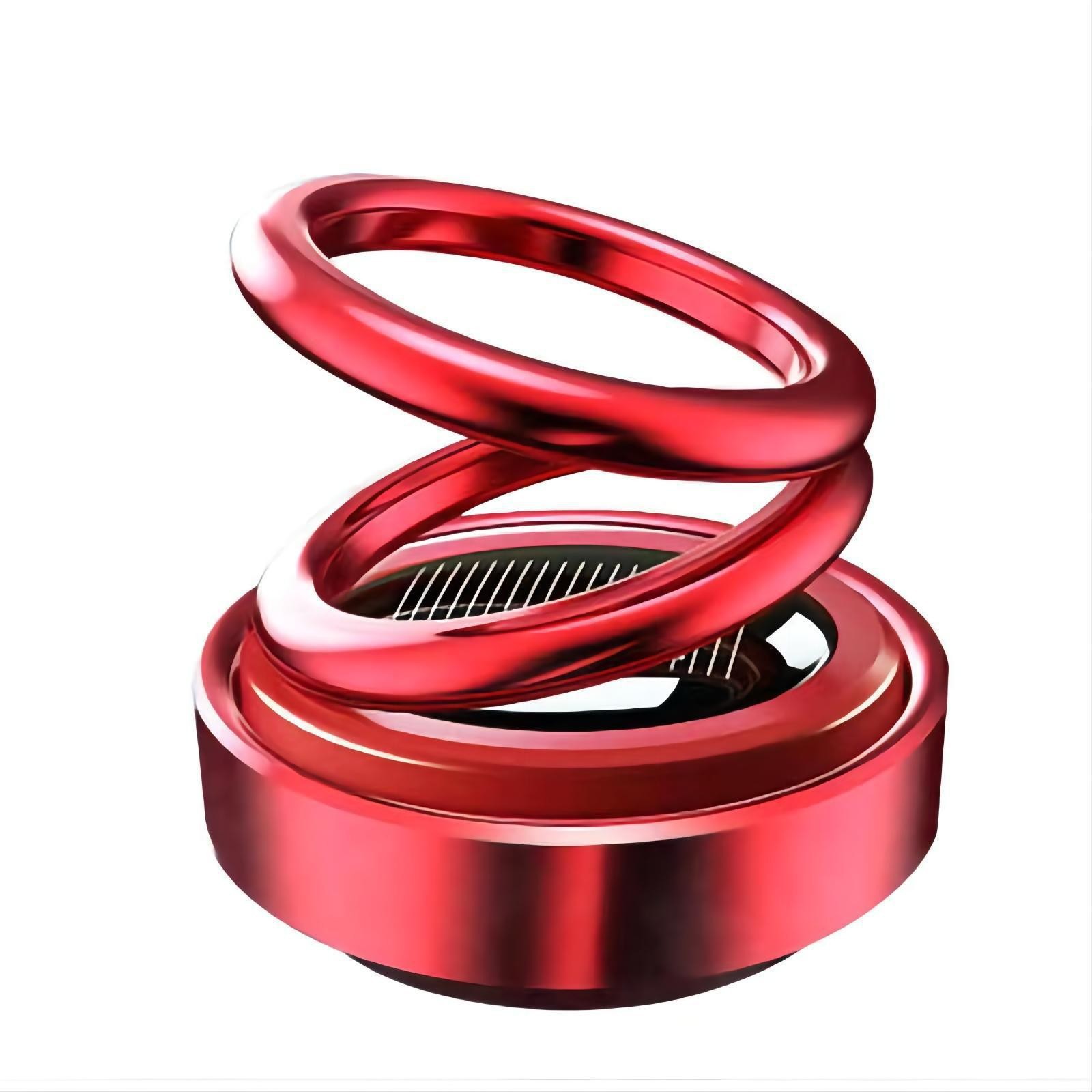 new solar double ring suspension rotating aromatherapy long-lasting light perfume car interior decoration decoration car perfume holder