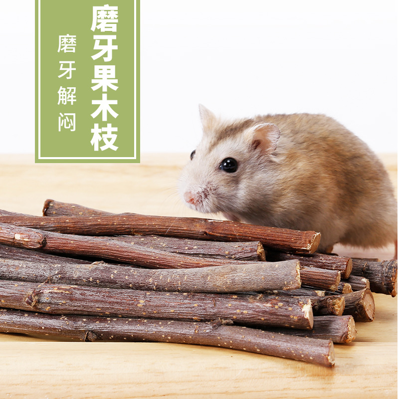 仓鼠磨牙棒磨牙造景用品兔子龙猫荷兰猪金丝熊甜苹果树枝甜竹零食