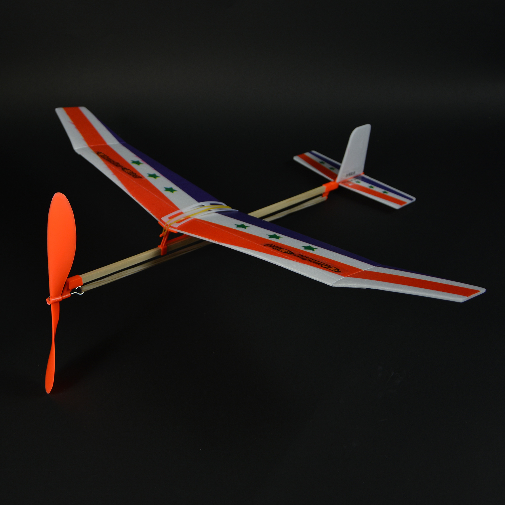领航者单翼航模 橡筋动力航模飞机,儿童手工培训模型