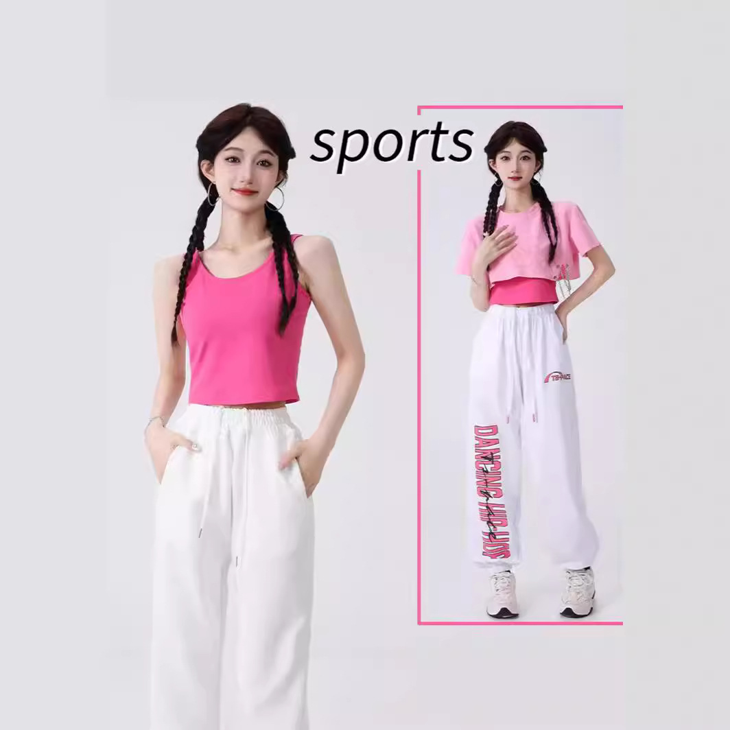 爵士舞服装女夏三件套跳舞衣服街舞套装jazz上衣舞蹈练功裤演出服