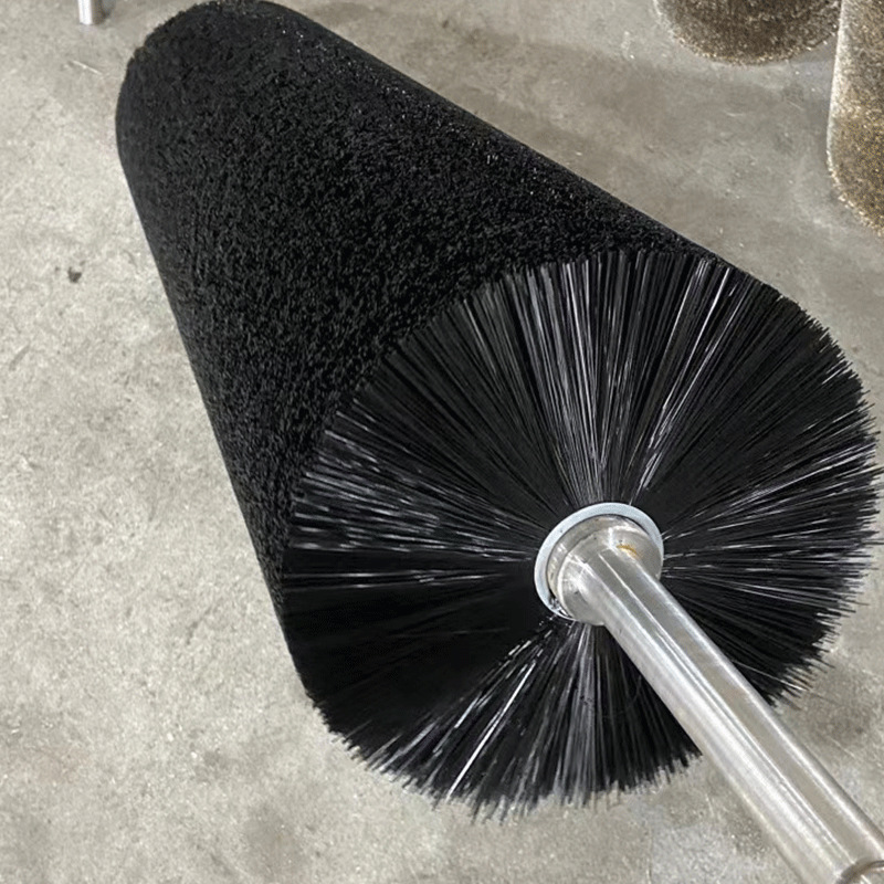 厂家直供50滚筒筛沙机毛刷 尼龙丝除去堵眼毛刷辊 工业清洗毛刷辊