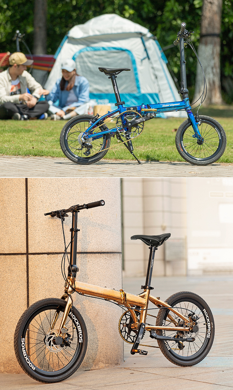 rockbros铝合金折叠自行车迷你折叠自行车男女小轮单车