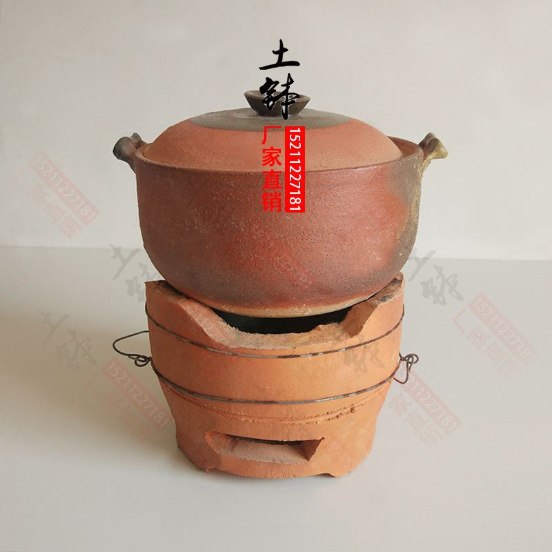 批发手工红泥炉耐高温木炭炉老式碳炉泥炉围炉煮茶炭炉火锅烧烤打