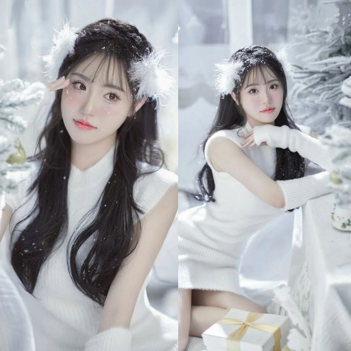 时尚新款影楼写真主题韩系小清新纯欲风少女个人艺术照摄影服装