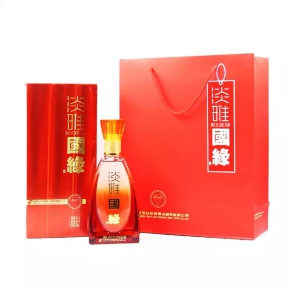 缘国缘淡雅整箱42度6*500ml浓香型喜酒婚宴用酒
