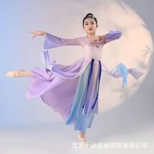 民族舞蹈服女童纱裙纱衣舞台演出服儿童古典舞演出服两件套练功服