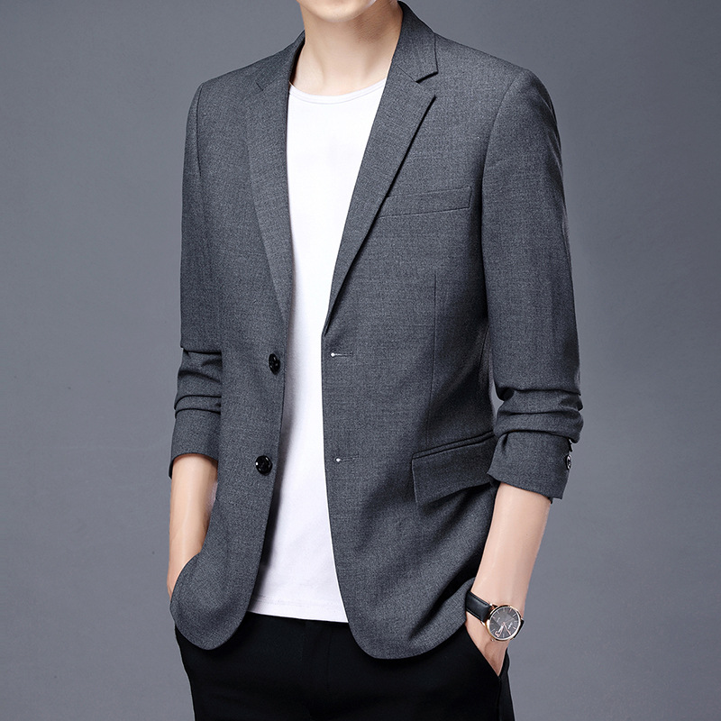 高端男士休闲西装男单西装外套新款便西男修身秋冬变装小西装男士