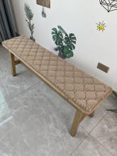 W1TR加厚毛绒中式长条凳坐垫红木长板凳座垫定 制实木沙发卡座垫
