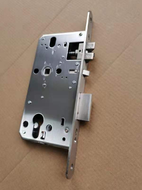 5572 6072双快双活锁体欧标不锈钢木门锁体联动上提快开指纹锁体