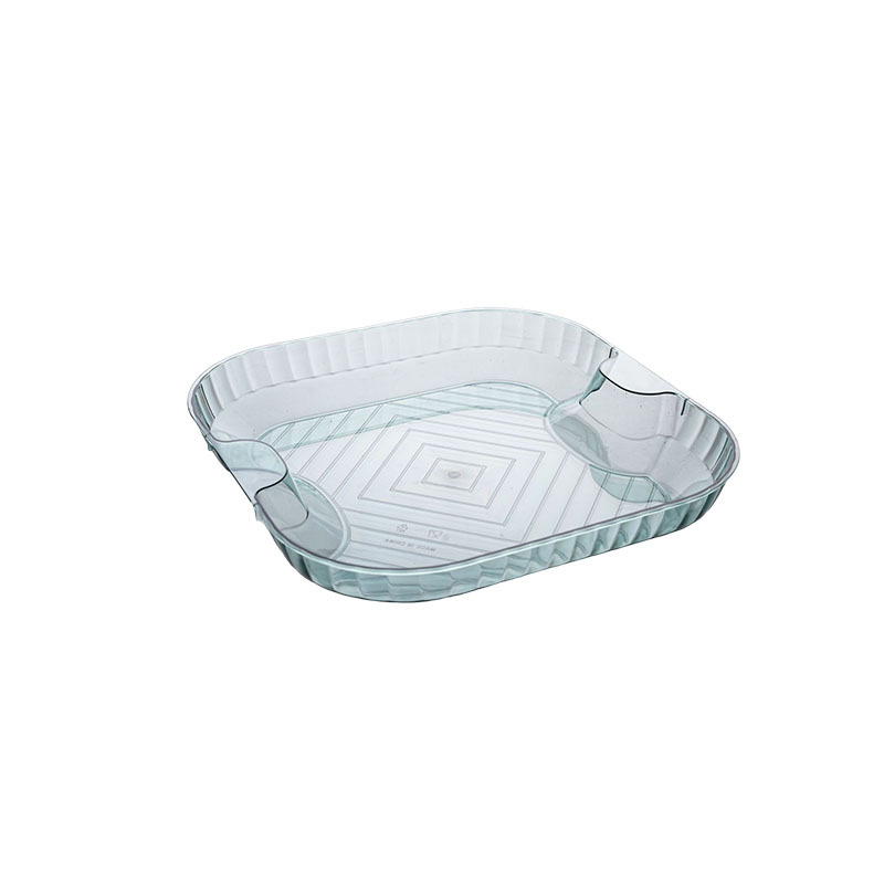 Light Luxury Plastic Fruit Plate Household Minimalist Restaurant Vegetable Fruit Plate Easy to Clean Snacks Storage Tray Square Tray