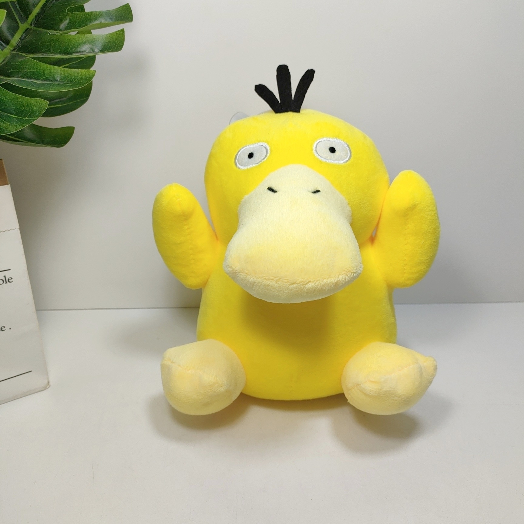宠物小精灵可达鸭毛绒玩具公仔口袋妖怪抱枕趴姿鸭子生日礼物抓机